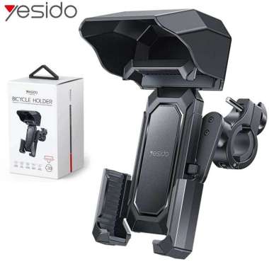 Yesido C331 Bicycle Phone Holder with Sunshade - Motor Bike Cycle Motorcycle Sepeda Sandaran HP Tutu