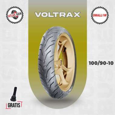 Ban Motor LISTRIK - VESPA CLASSIC SWALLOW VOLTRAX 100/90 Ring 10 Tubeless