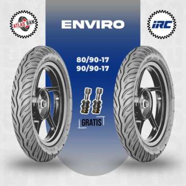 Paket Ban Tubles Motor Bebek IRC ENVIRO NR91 80/90-90/90 Ring 17