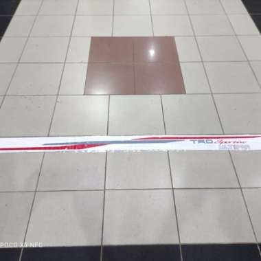 stiker body samping rush TRD sportivo ultimo abu merah