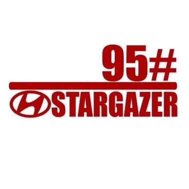 Tank Cover Hyundai Stargazer Stiker Tutup Tangki Fuel BY REQUEST Merah