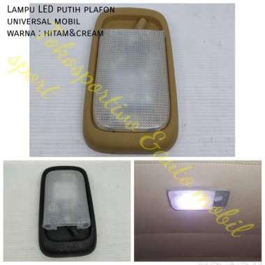 Lampu LED plafon kabin interior tengah mobil universal model Avanza Hitam
