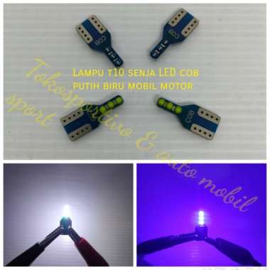 Lampu LED T10 senja kotak Mobil motor LED universal putih biru LED cob Putih