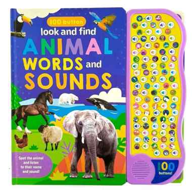 100 Button Look and Find Animal Words and Sounds