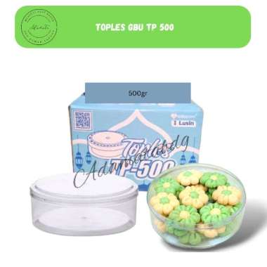 Toples Kue Kering Toples Bulat 500gr GBU TP 500
