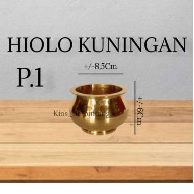 Hiolo Kuningan Untuk Tempat Dupa Ukuran P1 Pakpao Hiolo