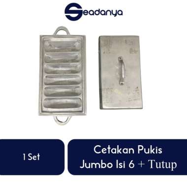 Cetakan Pukis Jumbo Isi 6 + Tutup-Cetakan Pukis isi 6 dan Tutup 1 Set/Cetakan Pukis Isi 6 Terbaru/Ce