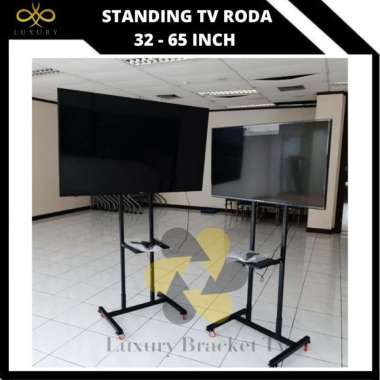 Standing bracket tv lcd & LED 32 40 43 50 55 60 65 inch stand tv roda