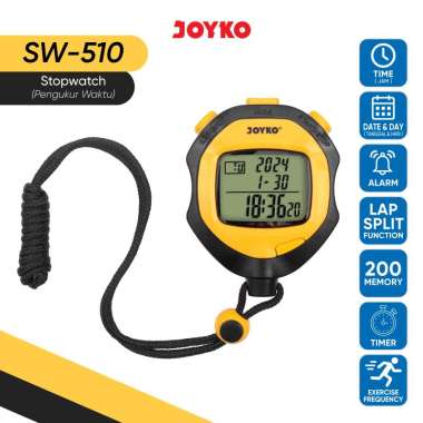 Stopwatch Pengukur Waktu Joyko SW-510 200 Memory Lap Split