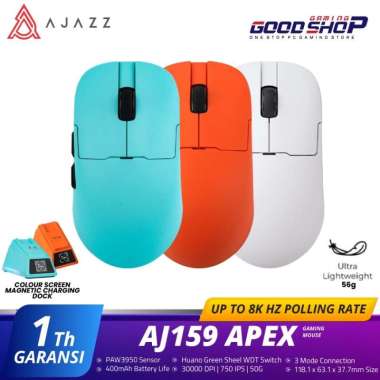 AJAZZ AJ159 APEX Wired & 2.4G Bluetooth Wireless Gaming Mouse Orange
