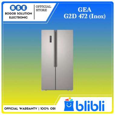 G2D-472 | G2D 472 | G2D472 | KULKAS SIDE BY SIDE GEA MURAH - INOX