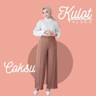 Kulot Scuba Cubit Jumbo / Kuot Scuba / Kulot Scuba - Putih, XL XL Milo