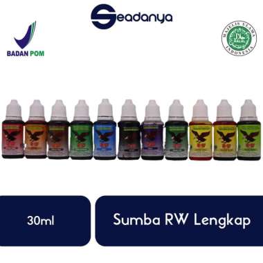 Sumba Pewarna Pangan RW RAJAWALI R&W 30ml TERLENGKAP - Semua Pewarna Makanan -Halal MUI BPOM Kuning 