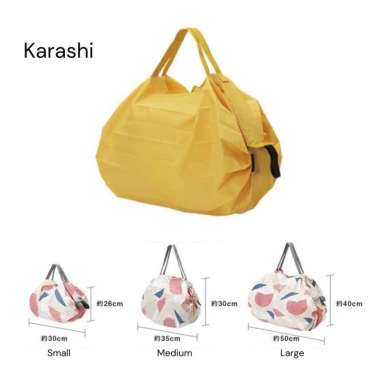 Shupatto Compact Bag Foldable Eco Bag Tas Belanja Lipat Shopping Bag Large Karashi