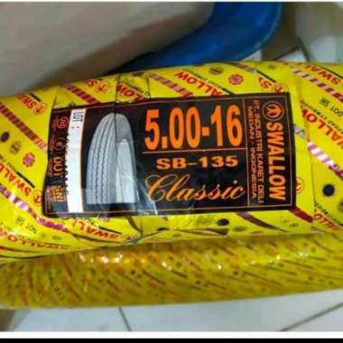 Paketan Ban SWALLOW 500-16 SB-135 TUBETYPE CLASSIC TANPA BAN DALAM
