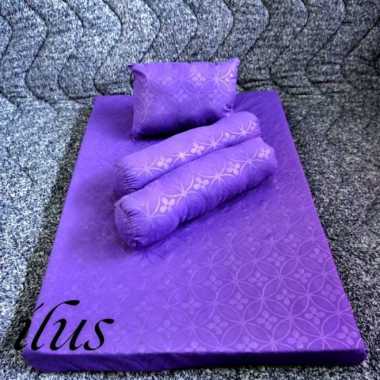 Kasur Bayi Premium Terbaru Kasur Bayi Multifungsi + 1Bantal & 2Guling LP Kasur Set Purple