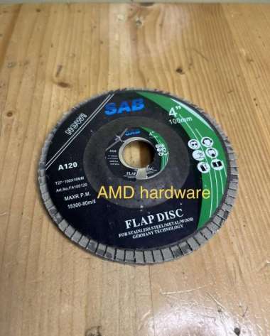 AMPLAS SUSUN FLAP DISC 4" inch Grit 40 60 100 120 150 Flapdisc Gerinda Grit 40 (kasar)