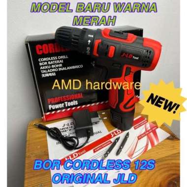 ORIGINAL JLD Mesin Bor Cordless Drill Baterai 12V JLD 12S Original J 12 S Batere Battery 12 Volt JLD