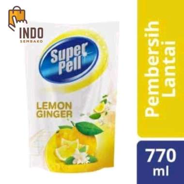 Super pell pembersih lantai 770g isi 12/ superpel lemon ginger / super pel lemon ginger dus 770g x12