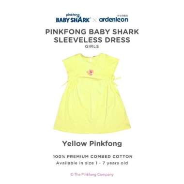 ARDENLEON - Pinkfong Sleeveless Dress | Dress Anak YELLOW 5L