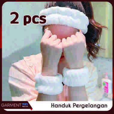 Handuk Tangan Gelang Anti Basah Pengering Wajah Headband Shower Face Wash Band Skincare Wastafel UNG