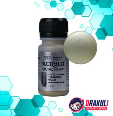 Acrylo Metal Paint for Model Kit - Titanium Gold M209