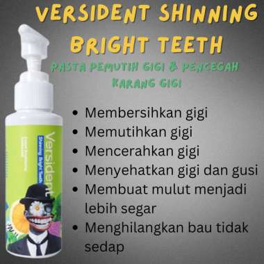 Versident Shinning Bright Teeth - Pasta Pemutih Gigi & Pencegah Karang Gigi