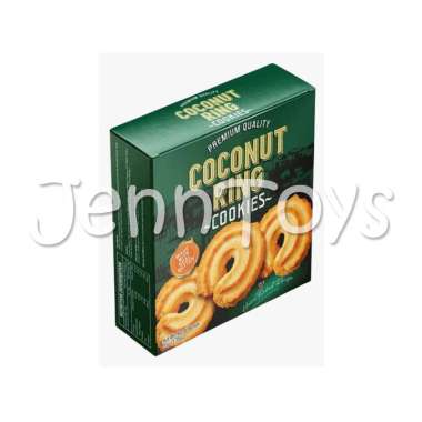 Ever D.Cookies Danish Butter Coconut Ring Cookies Kemasan Box 95gr Ever D - COCONUT