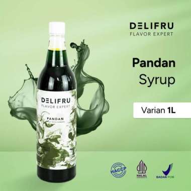 Delifru Syrup Pandan - Sirup Pandan 1 Liter