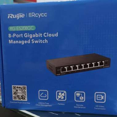 Switch Hub Managed Ruijie RG-ES208GC Garansi Resmi
