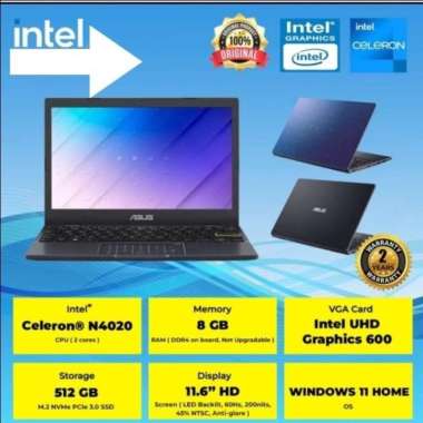 Netbook ASUS E210MAO-HD4515 11.6 inch Intel Garansi Resmi