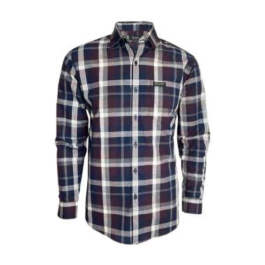 Redcliff Kemeja Pria Kotak - Kotak Panjang Navy 6BK304202 L