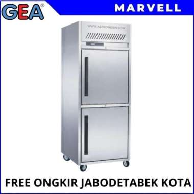 Upright Chiller Gea M-Rw8U1Hh Kulkas Chiller 2 Pintu Stainless Multicolor