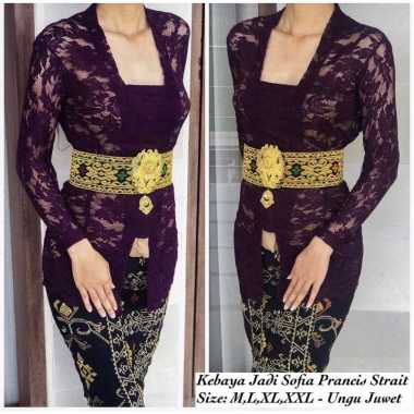 Kebaya / kebaya bali / kebaya modern / Kebaya Bet Sofia Panjang XXL Ungu
