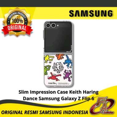 Slim Impression Case Keith Haring Dance Samsung Galaxy Z Flip 6 - Original Resmi Samsung