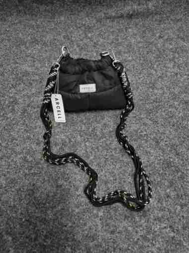 ARCELL - TAS PUFFY WONTON+PRUSIK STRAP l Slingbag Mini Puffy BLACK DOFF