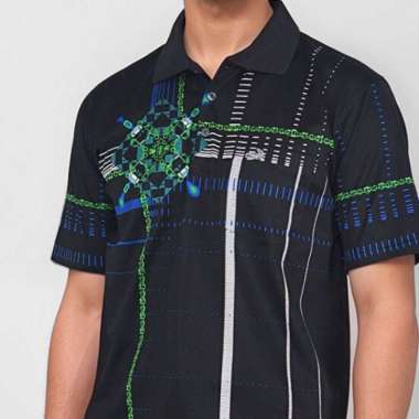 Crocodile DIAMOND 1837 - Kaos Kerah Pria Men Polo Original Relax fit Hitam Hijau L
