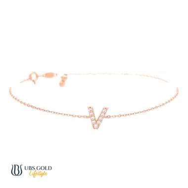 UBS Gold Gelang Emas Alphagiv V - Kgv7096 - 17k Adj 19cm-Rose Gold