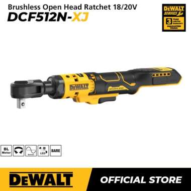 Dewalt Brushless Open Head Ratchet 18/20V (max) SQ 1/2 Inch DCF512N-XJ DCF512N-XJ Only