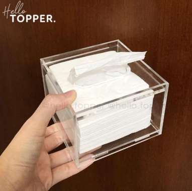 Kotak Tisu Akrilik Clear Tempat Tisu Acrylic Bening Modern