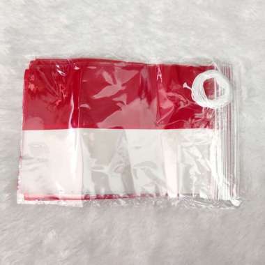 [1 Plastik] Bendera Tali Merah Putih / Bendera Merah Putih plastik / Gantungan Bendera Tali Merah Pu