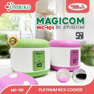 OMICKO PLATINUM RICE COOKER MAGIC COM 1.2 LITER 3 IN 1 MC-101