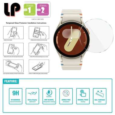 LP HD Tempered Glass Samsung Galaxy Watch 7 40mm 44mm - Anti Gores Layar Kaca Screen Guard Fit Cover