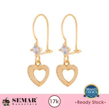 Anting Emas Delvia Love Gold 17K Semar Nusantara