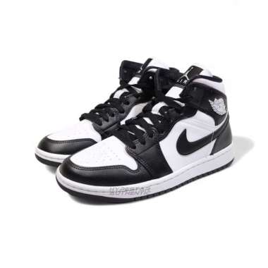 Air Jordan 1 Mid Panda Black White Womens (100% Authentic) 38