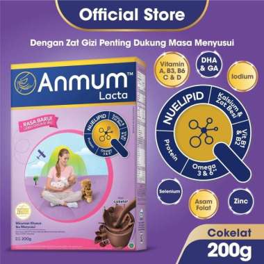 Anmum Lacta Chocolate 200gr - Minuman Khusus Ibu Menyusui
