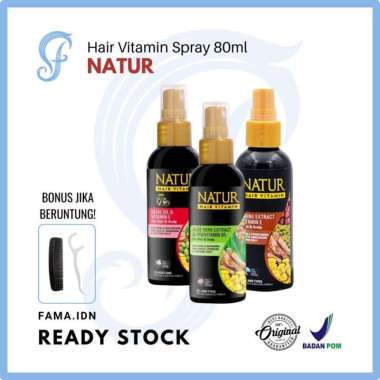 NATUR Hair Vitamin Spray Perawatan Rambut GINGSENG