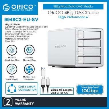 ORICO MacData 5 Big RAID DAS Studio 2bay 4bay 5bay MultiBay HDD Enclosure MultiBay SSD Enclosure - 9