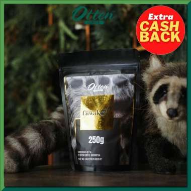 Kopi Luwak Arabica 250g Pouch - Biji / Bubuk Kopi Premium Luwak Otten Coffee Medium