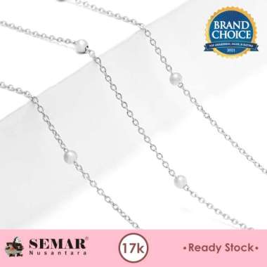 Kalung Emas Jedar White Gold 17K Semar Nusantara